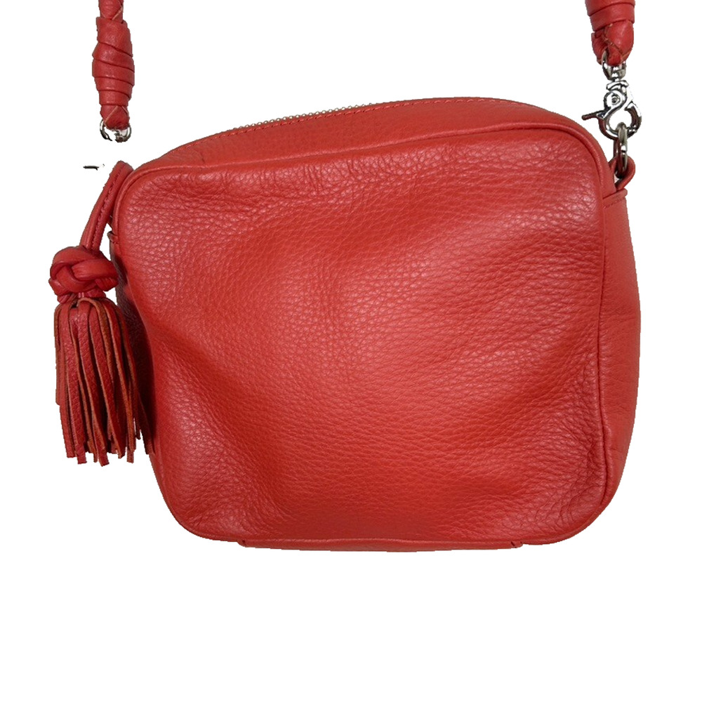 Clarks leather Lucca coral camera bag braided crossbody small basic w/tassel